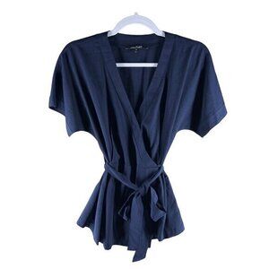 Lemon TART Womens Tops Size XS‎ Feronia Dolman Short Sleeve Wrap Blouse